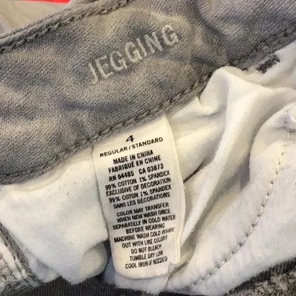 💖 American Eagle | 🦅 Jegging Grey Stretch Size 4 - Picture 2 of 11